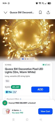 Quace 5W Diwali LED Light