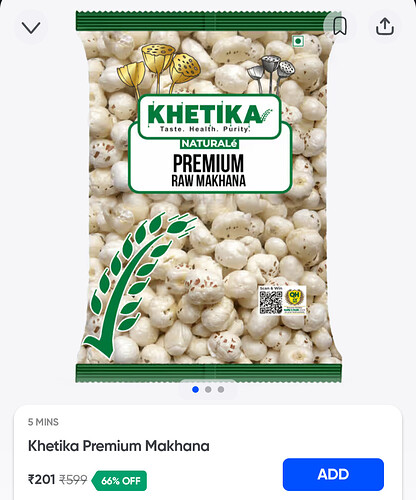 Khetika Premium Makhana 200gm