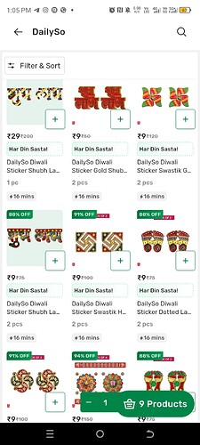 Golden Rangoli Stickers