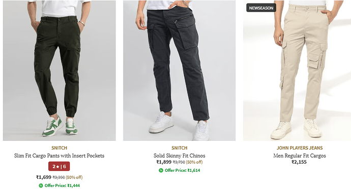 Ajio Cargo Pants Offer