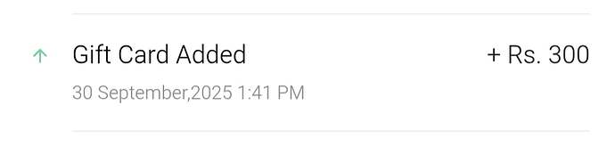 Confirmation of Gift Card