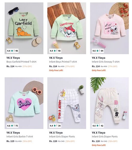 Yk X Tinyo Kids Clothing Sale