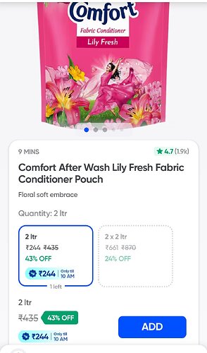 Comfort Fabric Conditioner 2 Litre