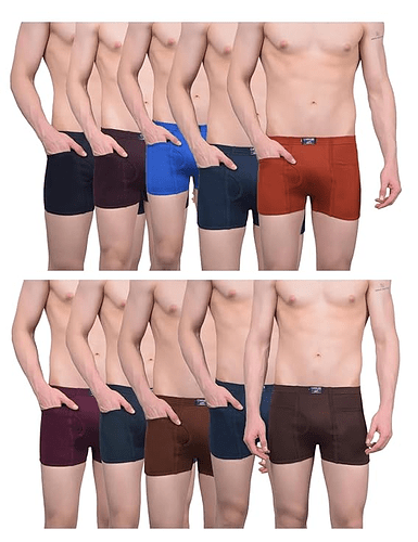 Dollar Lehar Men's Combed Cotton Trunks