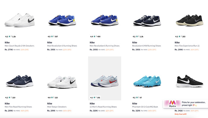 Myntra Nike Shoes Deal