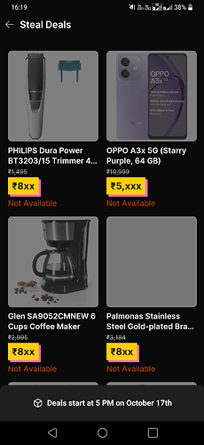 Flipkart Steal Deals Banner