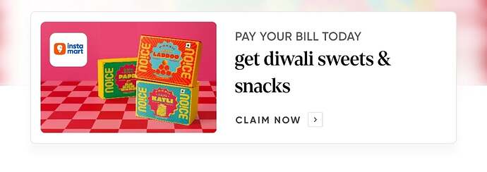 Cred Instamart Offer