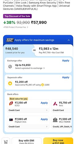 Samsung Crystal 4K Vista TV 1
