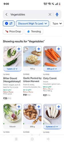 Swiggy Instamart Vegetables Deal