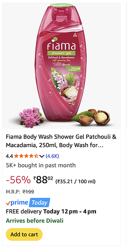 Fiama Body Wash Offer