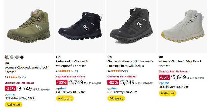 On Running Shoes Deal