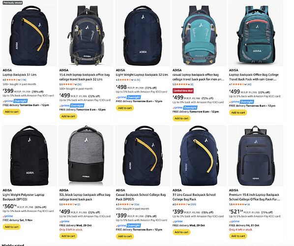 ADISA Laptop Backpack