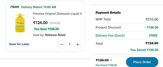 Prestige Original Dishwasher Liquid 5L