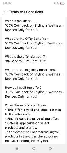 Flipkart SuperCoins Offer Terms