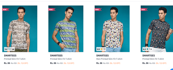 Myntra Men's T-Shirts Offer