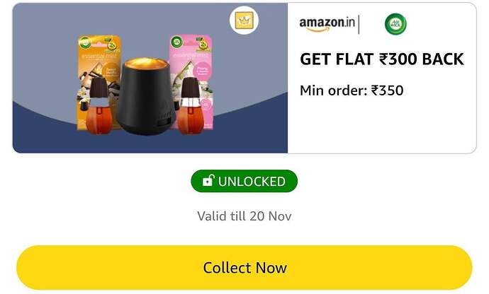 Amazon ₹300 Cashback Offer