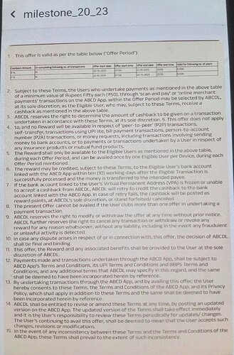 ABCD UPI Cashback Offer