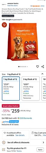 Amazon Basics Dog Food