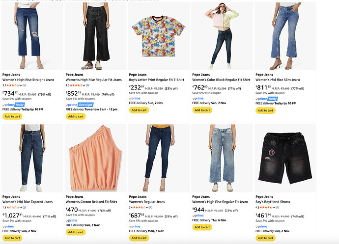 Pepe Jeans Clothing Sale