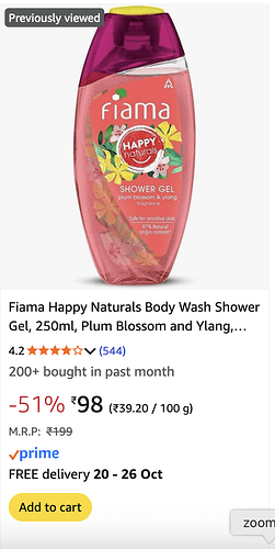 Fiama Body Wash Discount