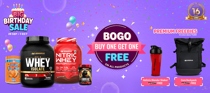 Big Muscle Nutrition BOGO Offer