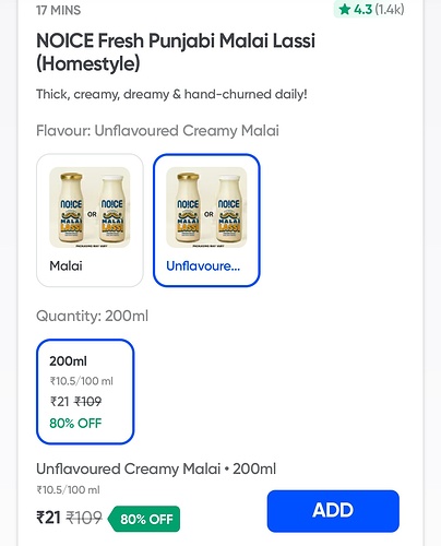 NOICE Fresh Punjabi Malai Lassi