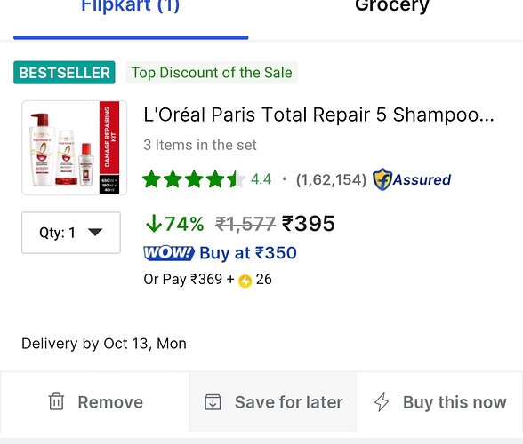L'Oréal Paris Total Repair 5 Hair Care Combo
