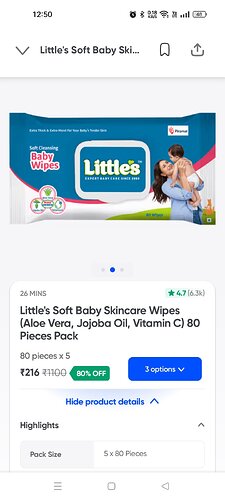 Little's Soft Baby Skincare Wipes