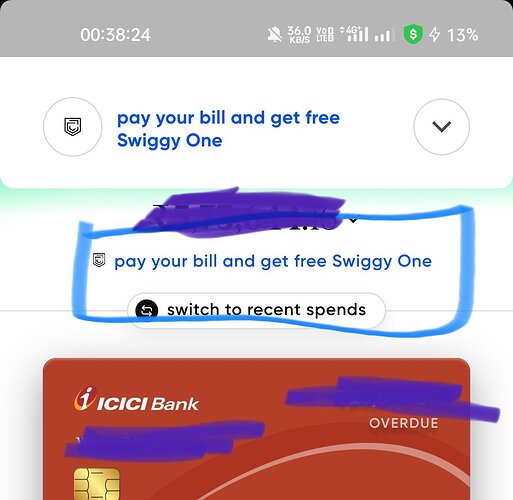 Cred Swiggy One Offer Activation