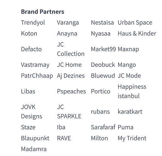 Myntra Ka Tofha Brand Partners