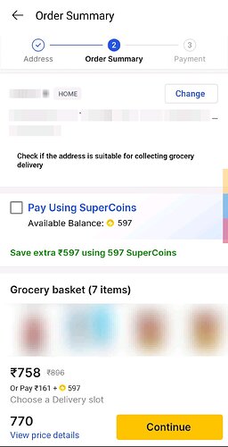 Flipkart SuperCoin Redemption Proof 1