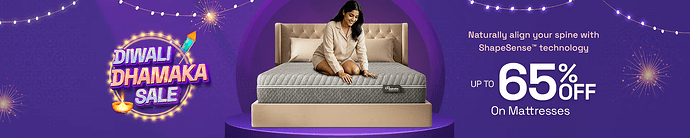 Wakefit Diwali Sale Banner