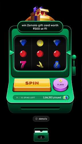 Zomato Jackpot Offer on CRED