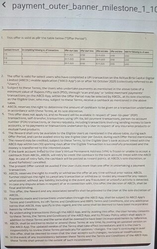 ABCD UPI Cashback Offer