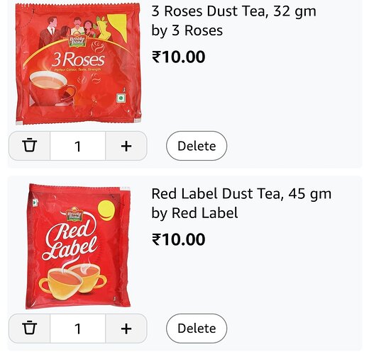 Red Label & 3 Roses Tea