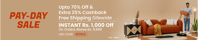 Pepperfry PayDay Sale