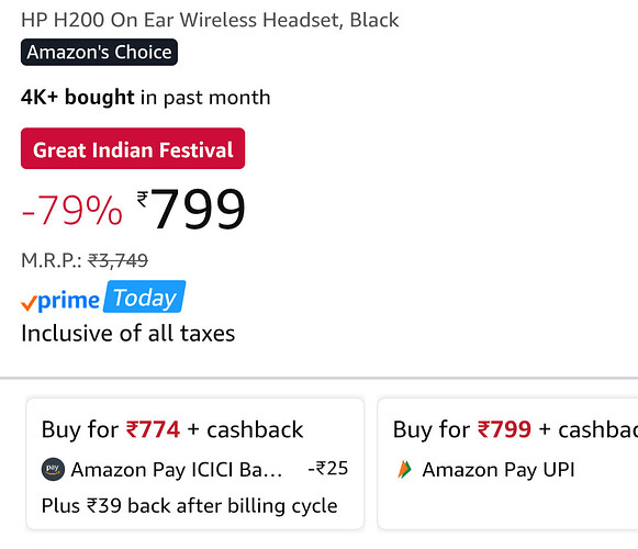 HP H200 Wireless On-Ear Headset