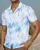 Shein Tropical Print Cuban Collar Shirt