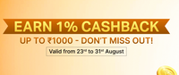 BOBCARD 1% Cashback Offer