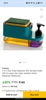 Treovia 3-in-1 Dish Soap Dispenser