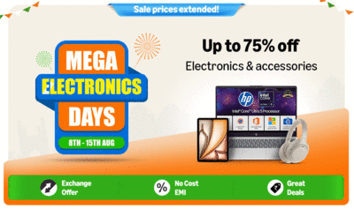 Amazon Mega Electronics Days Banner