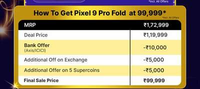 Google Pixel 9 Pro Fold Offer Details 2