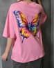 Shein Drop Shoulder Graphic Back Print T-Shirt