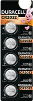 Duracell CR2032 Lithium Batteries 5-Pack