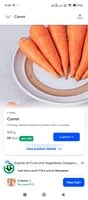 Carrots on Swiggy Instamart