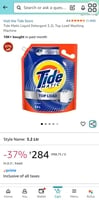 Tide Matic Liquid Detergent 3.2L