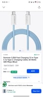 Hammer 65W USB-C to USB-C Charging Cable