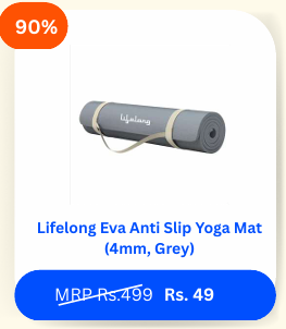 Lifelong EVA Anti-Slip Yoga Mat - Sale Image
