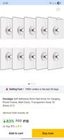 Self-Adhesive Transparent 6mm Nail Hooks