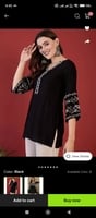 Mahira's Embroidered Women's Black Top